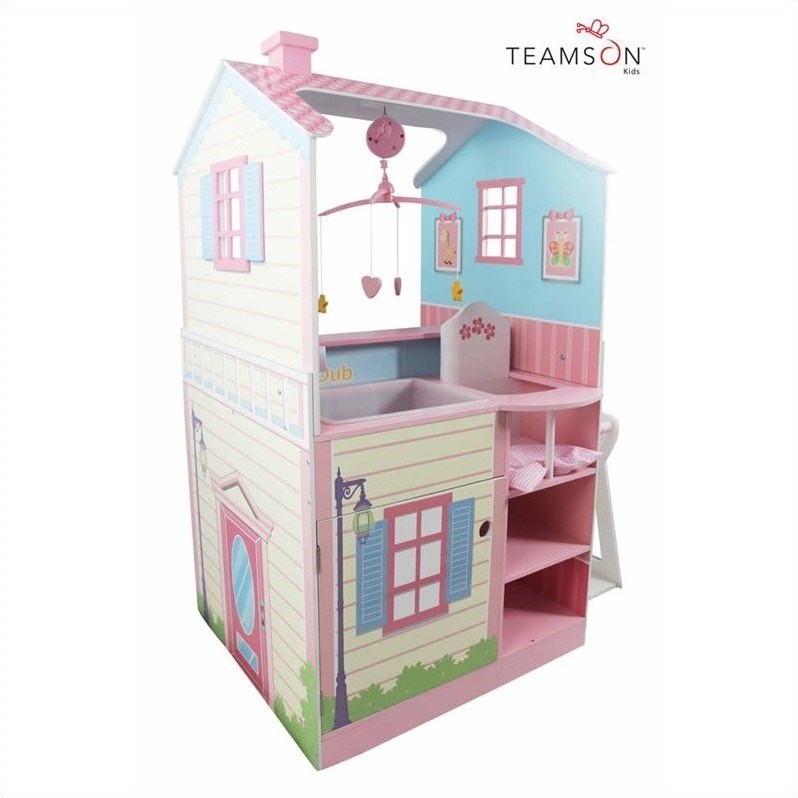 Teamson Kids Pink Baby Nursery Doll House