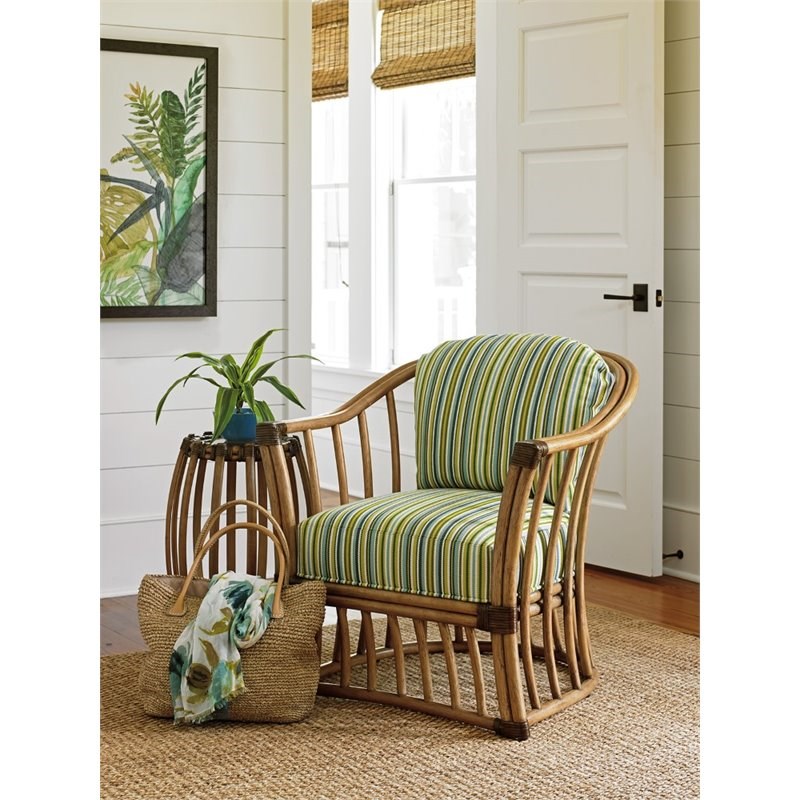 Tommy Bahama Twin Palms Paradise Cove Accent Chair in Gulf Shore