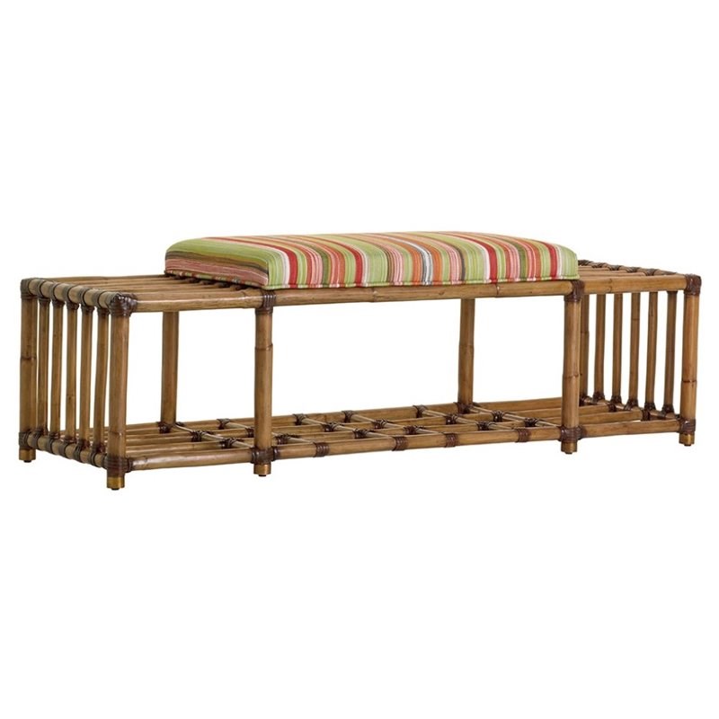 Tommy Bahama Twin Palms Seafarer Bedroom Bench in Gulf Shore