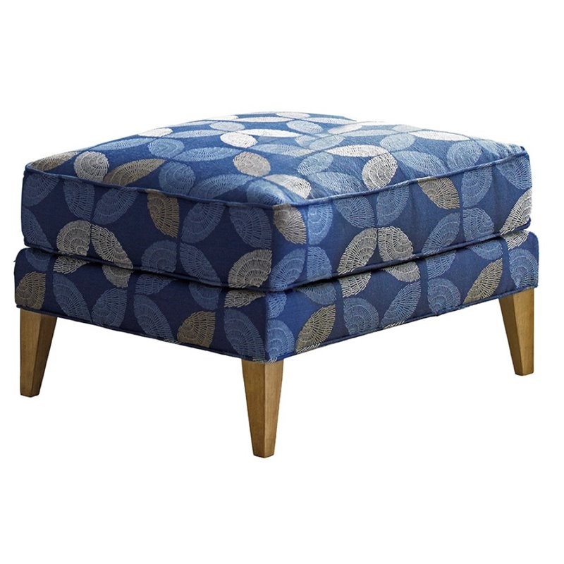 Tommy Bahama Twin Palms Coconut Grove Ottoman in Gulf Shore