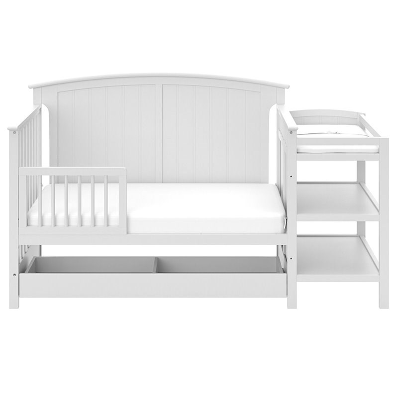 Storkcraft Steveston 3 Piece Convertible Crib Set in White