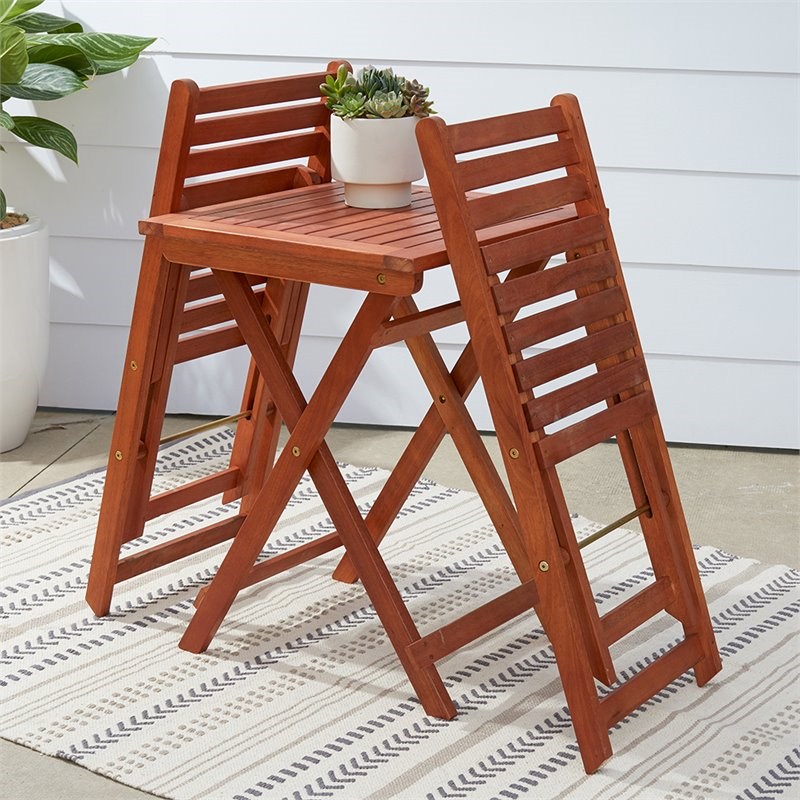 malibu 3 piece high bistro set