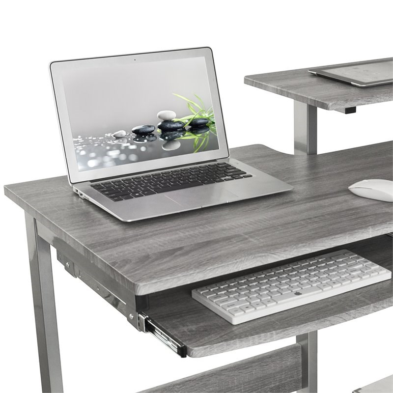 Techni Mobili Computer Desk in Gray