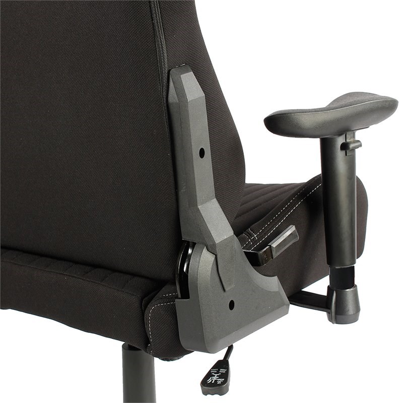 Techni Sport Ergonomic Adjustable Racing Game Chair in Black