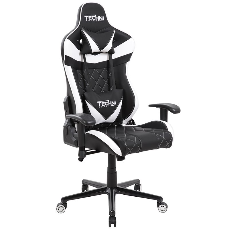 Techni Sport Ergonomic Faux Leather Adjustable Racing Game Chair