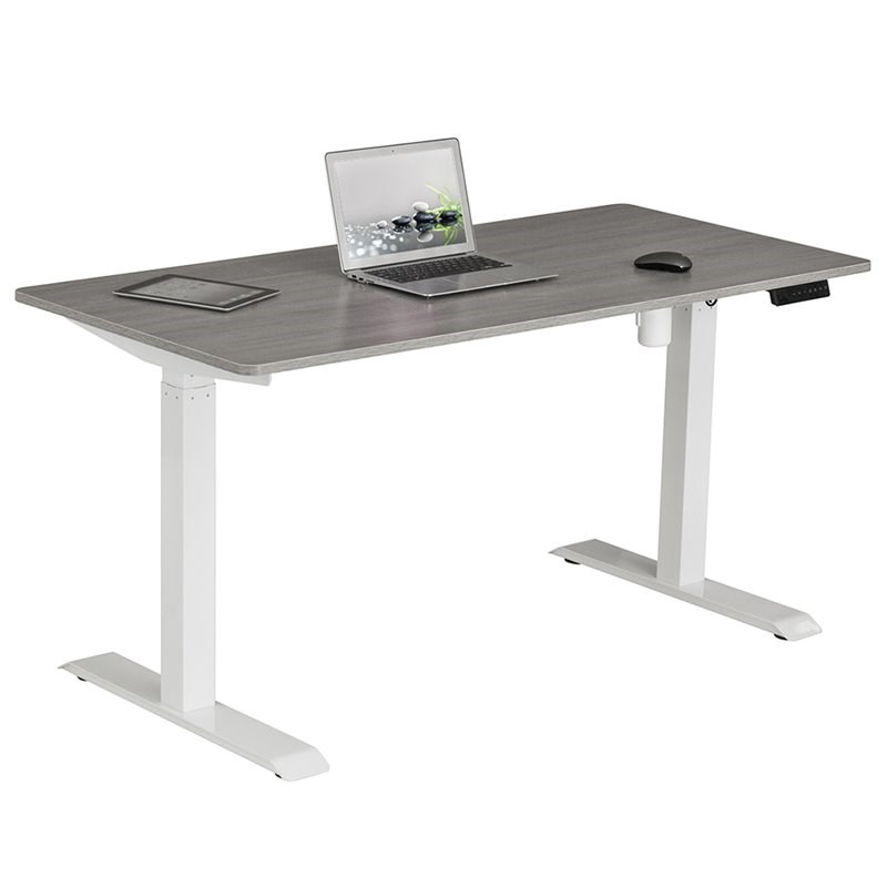 techni mobili automatic adjustable standing desk in gray rta3839sugry