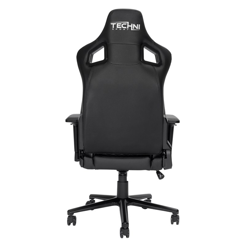 Techni Sport TS-83 Ergonomic High-Back Fabric Racer Style PC Gaming Chair- Black