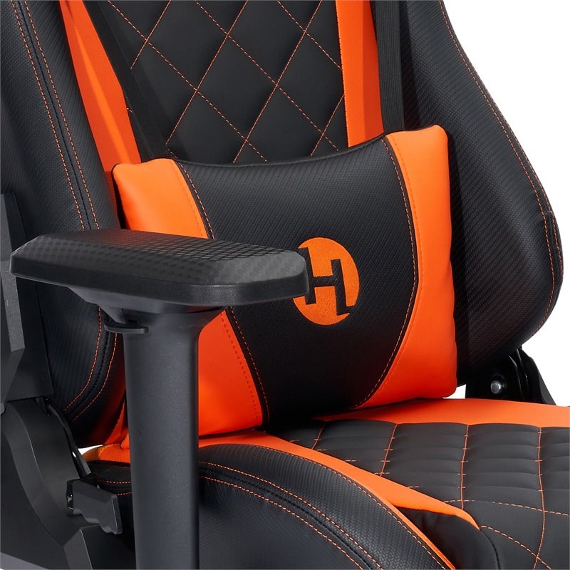 Techni Sport TS-84 Ergonomic High Back Faux Leather PC Gaming Chair in Orange
