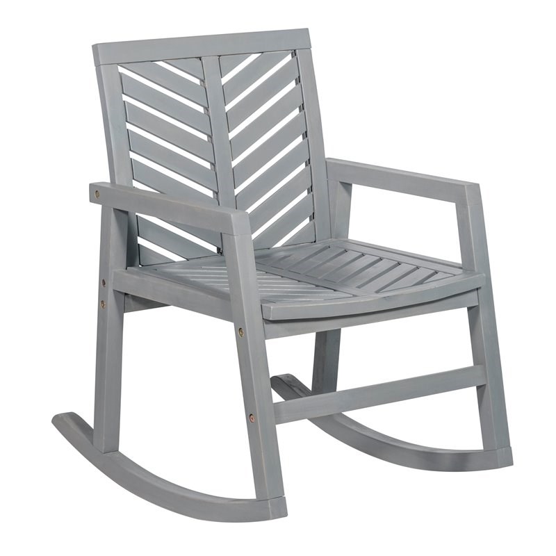 walker edison chevron rocking chair