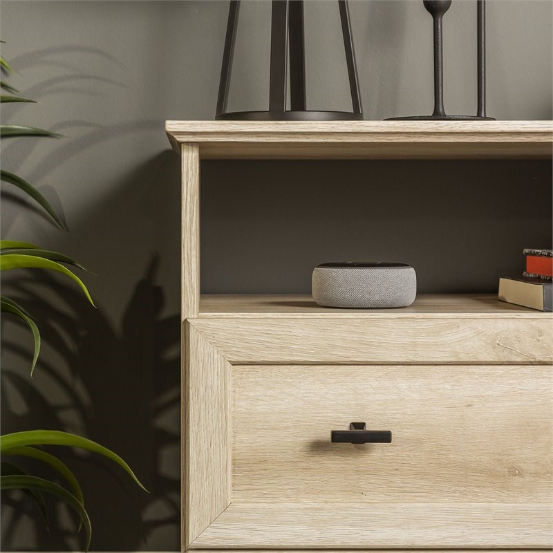 Clyde Classic 2-Drawer Nightstand Set in White Oak | Homesquare