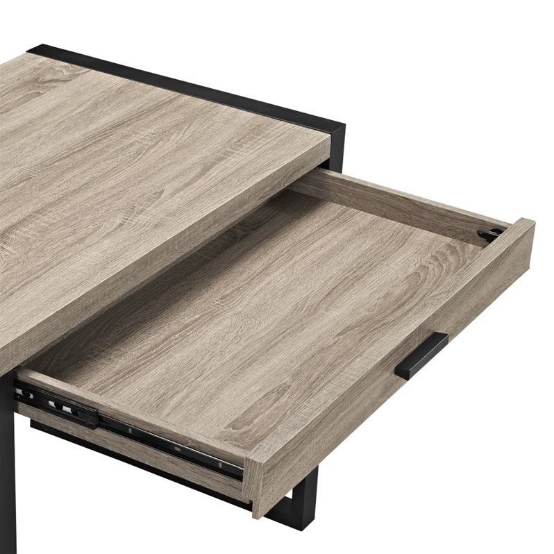 Urban Blend Wood Computer Desk with USB Port Homesquare