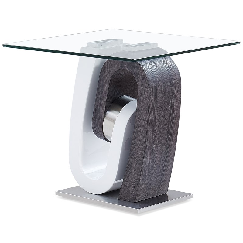 Global Furniture USA Grey - White End Table