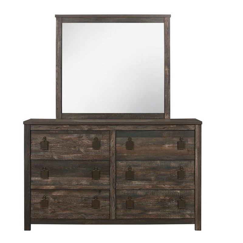 Harlow Bedroom Rustic Brown Dresser - Mirror Sold Separatley
