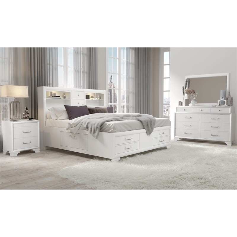 Global Furniture USA Jordyn Collection White Dresser