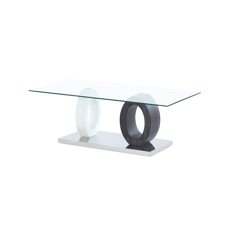 Global Furniture USA White/Grey Paper Coffee Table