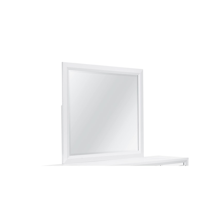 Global Furniture USA Mackenzie Pearlized White Mirror