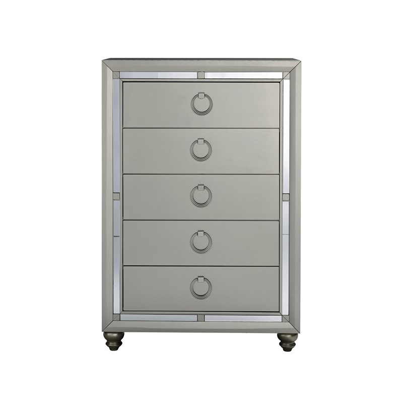 Global Furniture USA Riley Contemporary Silver Chest