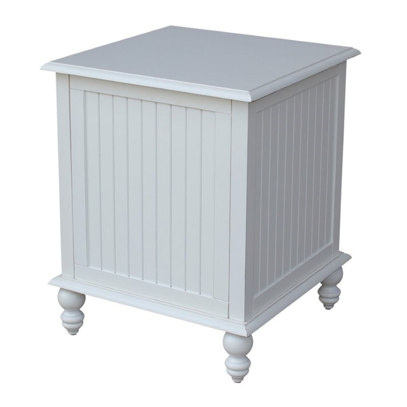 International Concepts Cottage Square End Table in Beach White