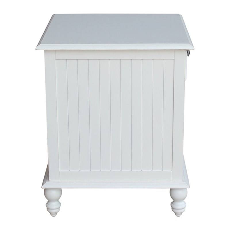 International Concepts Cottage Square End Table in Beach White
