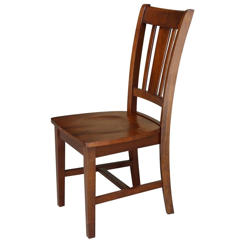 International Concepts San Remo Solid Wood Dining Side Chair in Espresso