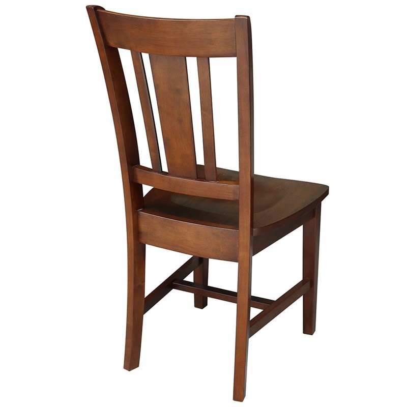 International Concepts San Remo Solid Wood Dining Side Chair in Espresso