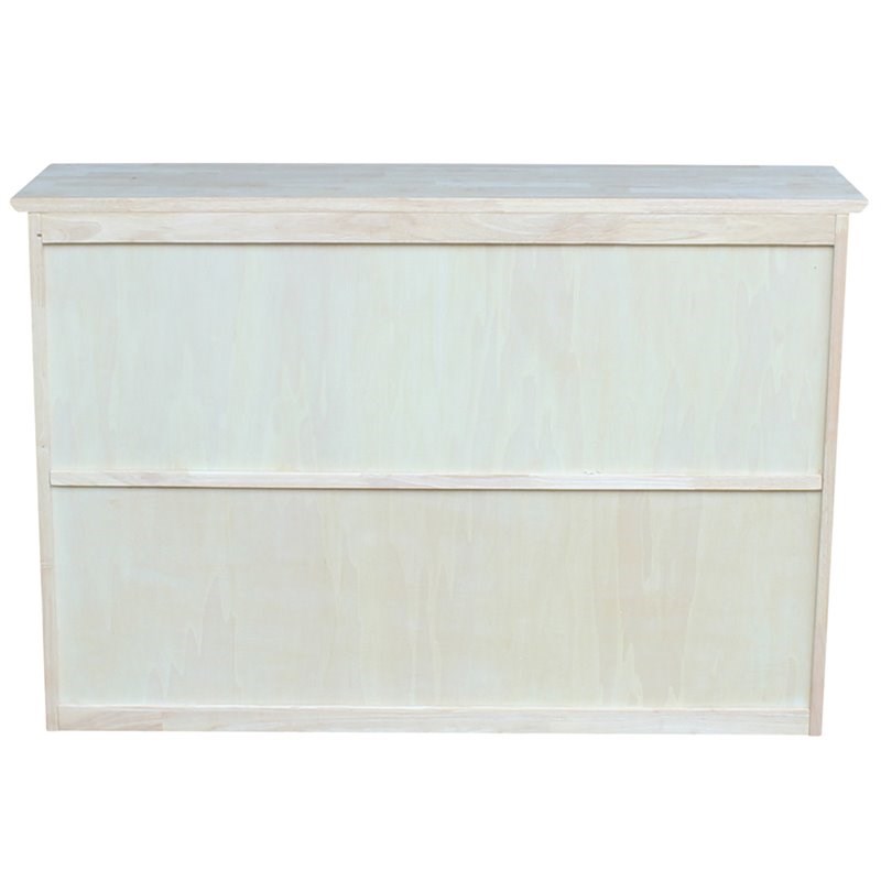 International Concepts Brooklyn Unfinished Desk Hutch Homesquare