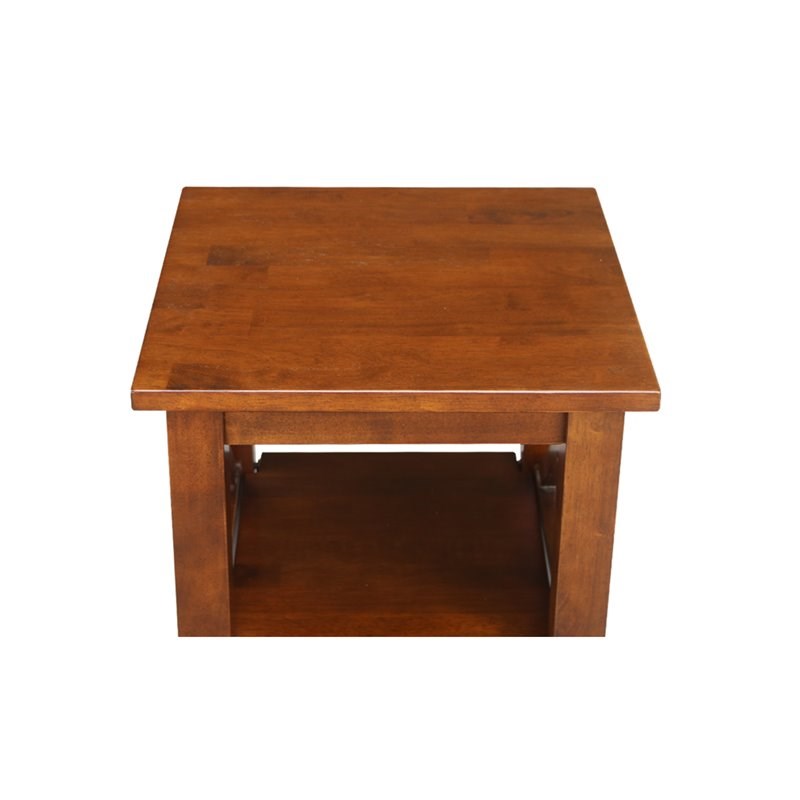 Hampton Accent Table With Shelves