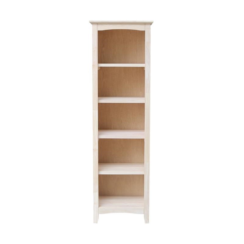 Solid Wood Shaker Bookcase 60 Inches, 60 Inch Tall Bookcase