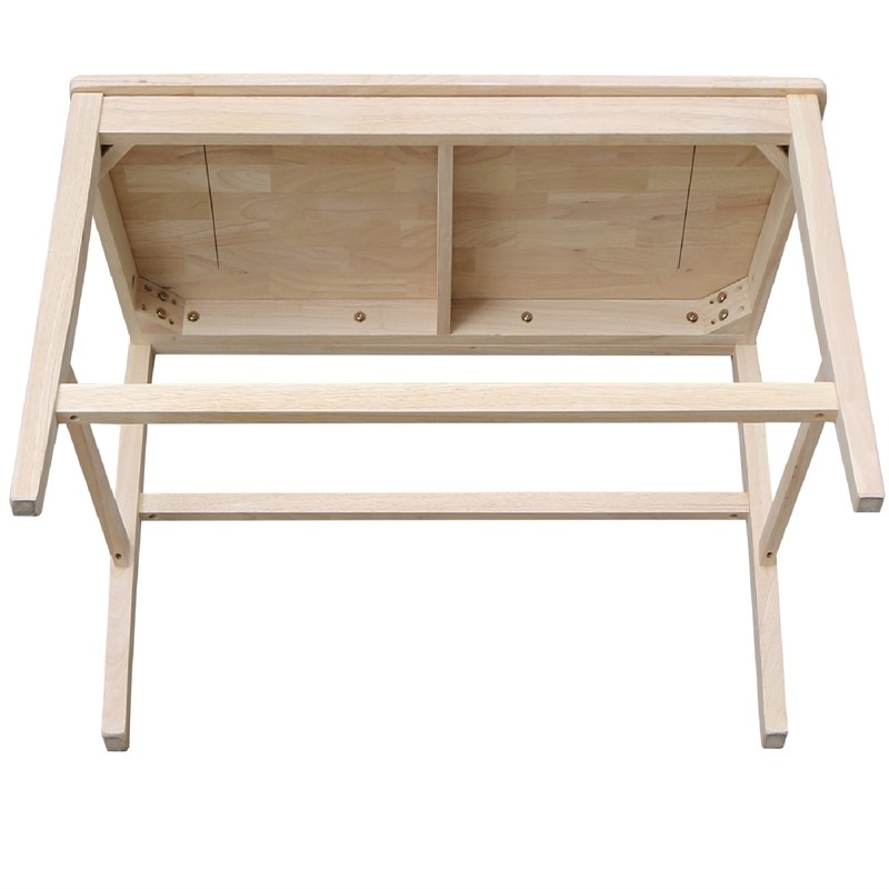 Armless Solid Wood Ava Tall Bench with a Seat Height of 24