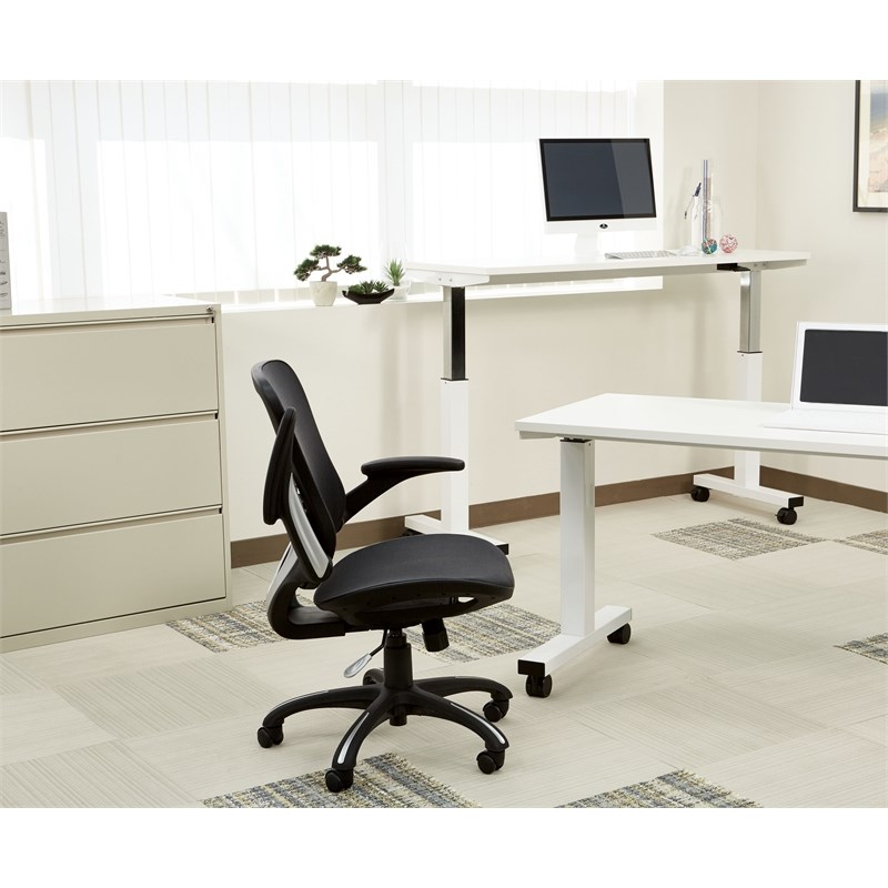 Mesh Black Fabric Seat and Back Managers Chair by Office Star