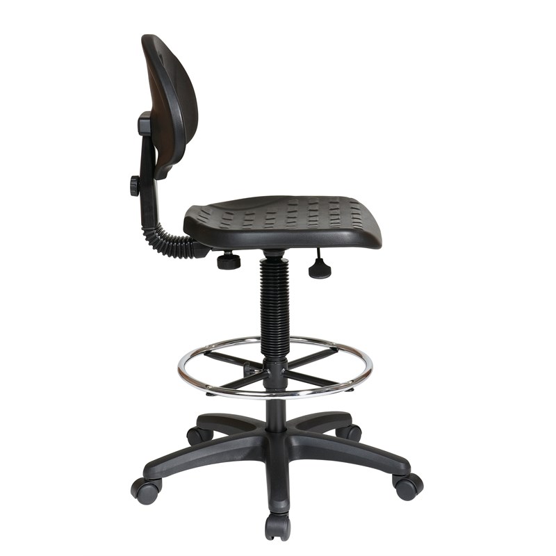 Black Ergonomic Intermediate Drafting Chair