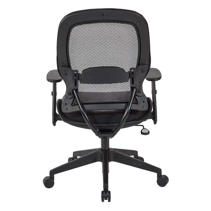 Executive High Back Chair in Black Bonded Leather Seat
