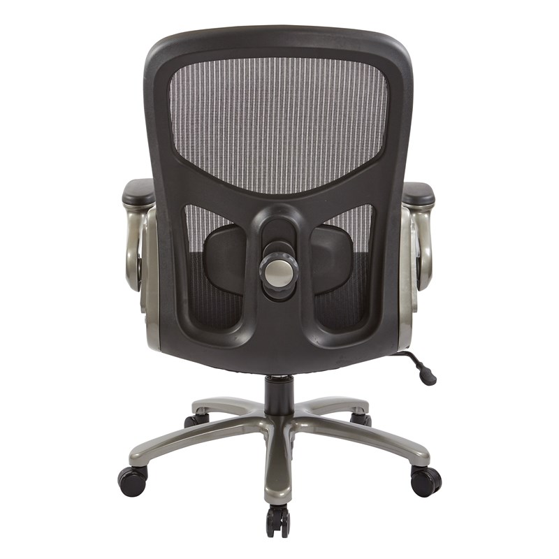 Big and Tall Mesh Back Executive Chair with Black Mesh Fabric Seat