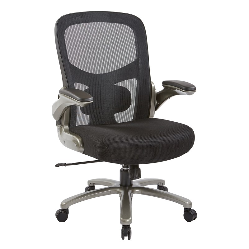 Big and Tall Mesh Back Executive Chair with Black Mesh Fabric Seat