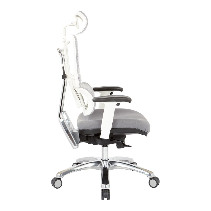 Office Star White Fabric Headrest - optional for 9966 chair series