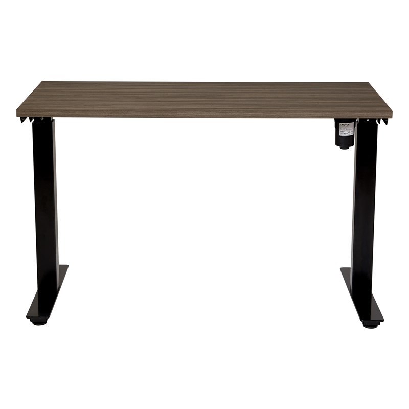 Prado Table with Urban Walnut Engineered Wood Top and Black Base