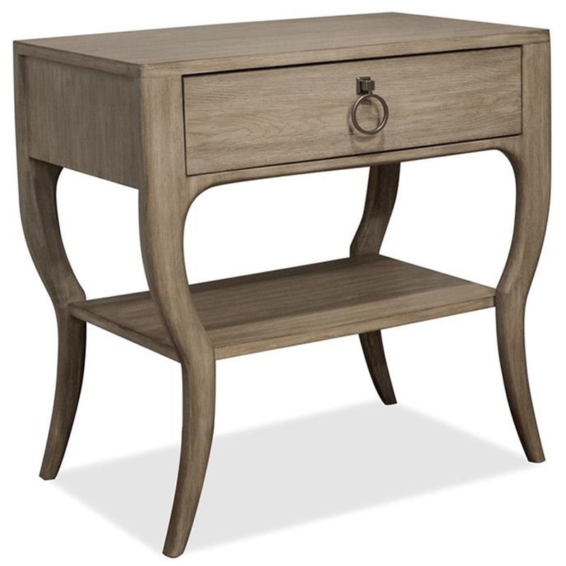 Riverside Furniture Sophie 1 Drawer Accent Nightstand In Natural Homesquare 0937