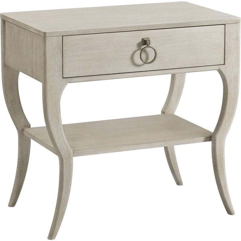 Riverside Furniture Maisie Refined Glam Accent Nightstand in Champagne