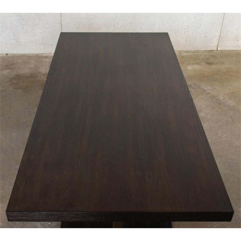 Riverside Furniture Magnus Modern Contemporary Wood Coffee Table in Umber Brown