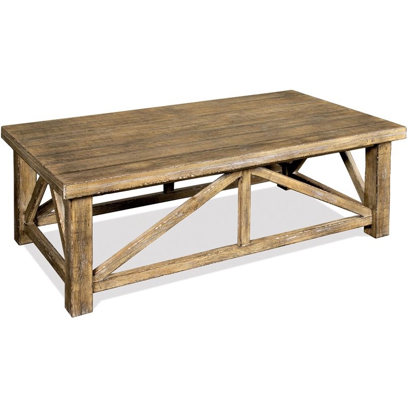 Riverside Furniture Sonora Cottage Coffee Table in Snowy Desert