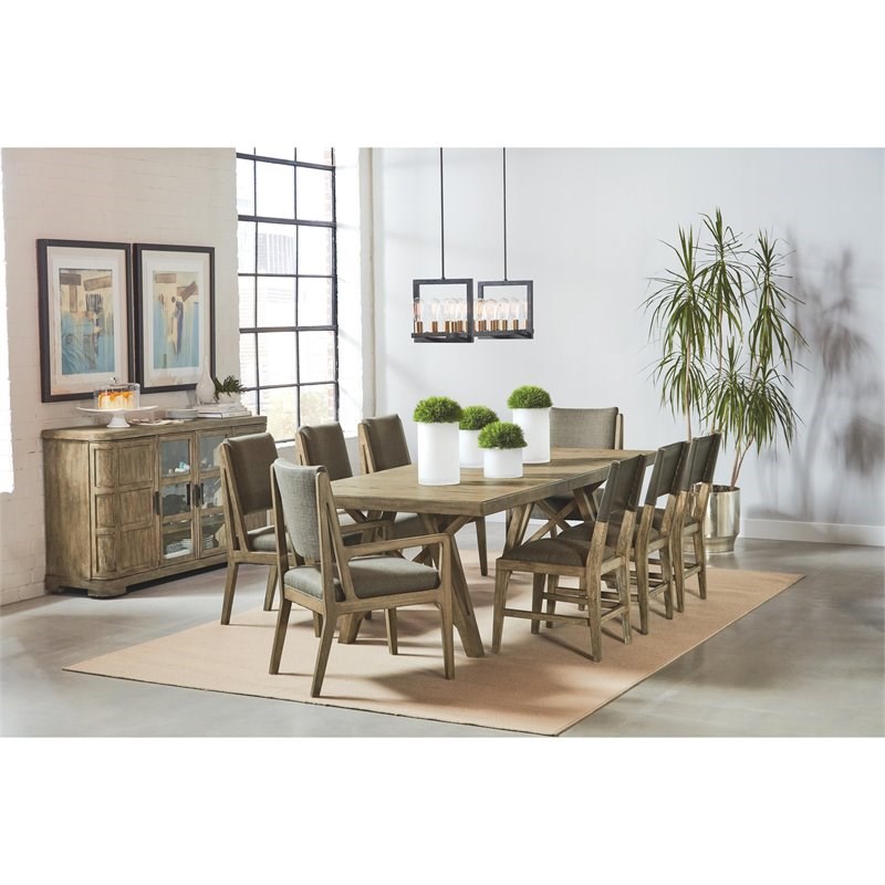 Riverside Furniture Milton Park Urban Extendable Dining Table in Primitive Silk
