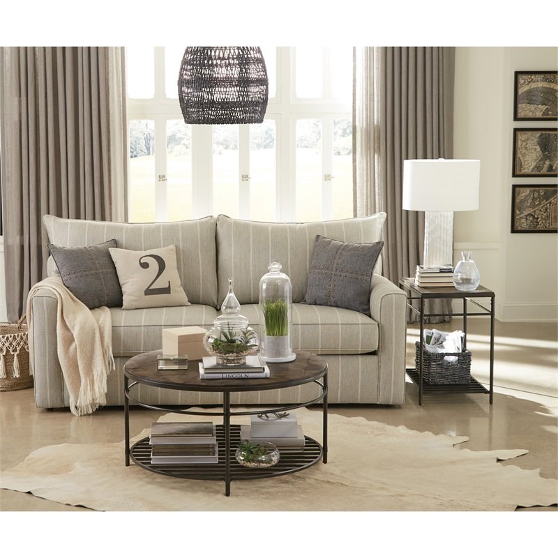 Riverside Furniture Hillcrest Updated Classics Round Coffee Table in Cardamom