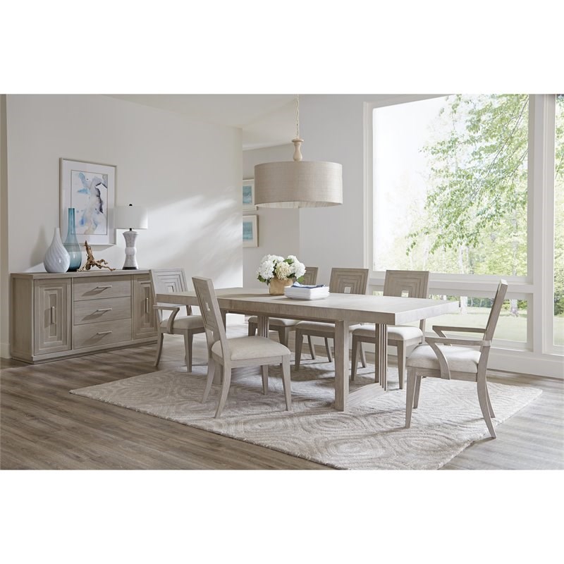 Riverside Furniture Cascade Contemporary Extendable Dining Table in Dovetail