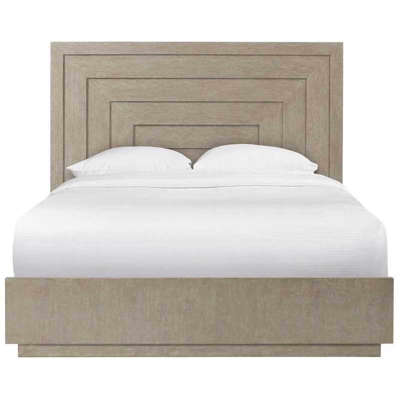Riverside Furniture Cascade Contemporary Queen Panel Bed in Dovetail