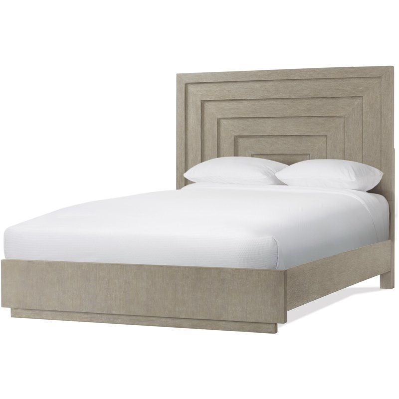 Riverside Furniture Cascade Contemporary Queen Panel Bed in Dovetail