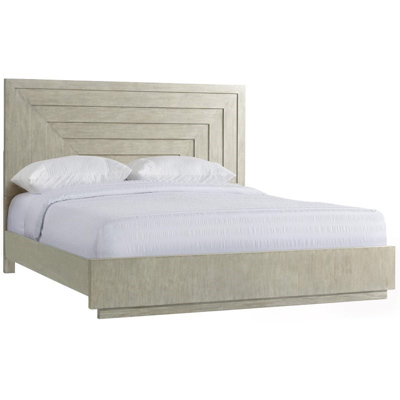Riverside Furniture Cascade Contemporary King Panel Bed in Dovetail