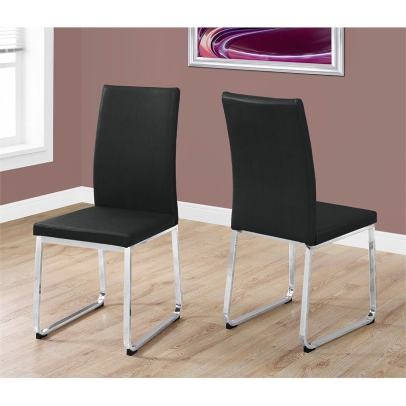 Monarch Dining Chair in Black (Set of 2)