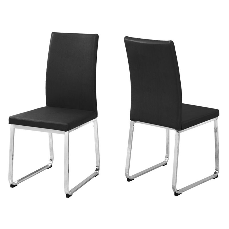 Monarch Dining Chair in Black (Set of 2)