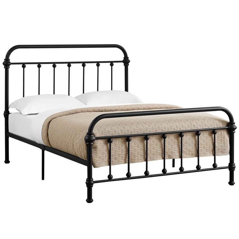 Monarch Full Metal Spindle Bed In Black I 2636f