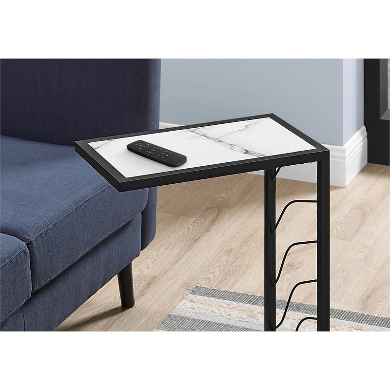 Monarch Specialties Rectangular Contemporary Metal Accent Table in White